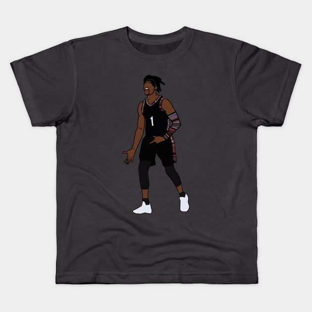 D'Angelo Russell 'Ice In My Veins' - Brooklyn Nets Kids T-Shirt by xavierjfong